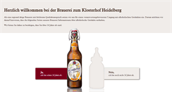 Desktop Screenshot of brauerei-zum-klosterhof.de